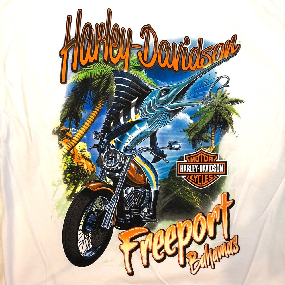 💙Harley Davidson T-Shirt - Freeport, Bahamas